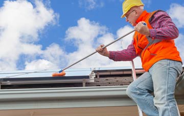 Rhodes soft wash roof cleaning